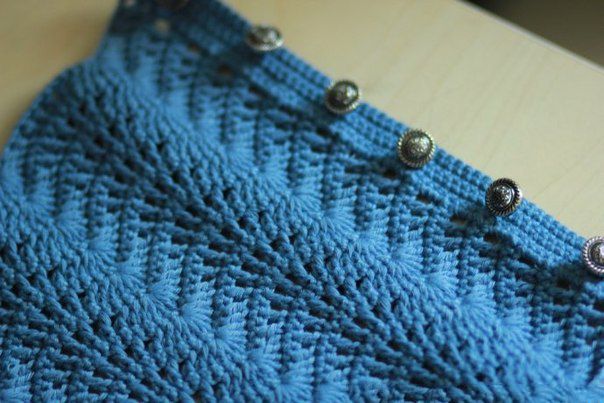 Синий шарф-воротник, стильный аксессуар