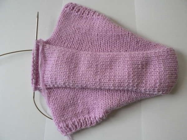 Тапочки спицами