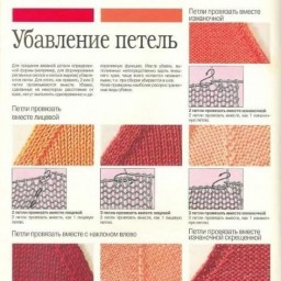 Убавляем петли грамотно!