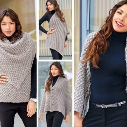 Вяжем многофункциональную накидку