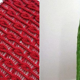 ​Ажурный узор спицами «Капли дождя»