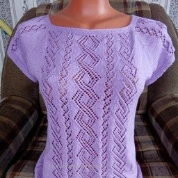 Вяжем летнюю кофточку с рукавами реглан