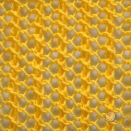 Узор "Ажурная сетка" спицами