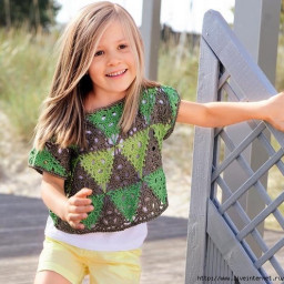 Топ из треугольных мотивов на ребенка