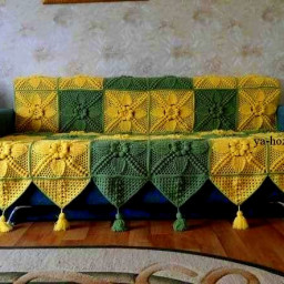 Хорошего пледа должно быть много! Вяжем из крупных мотивов.