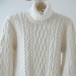 ​Мужской свитер с аранами