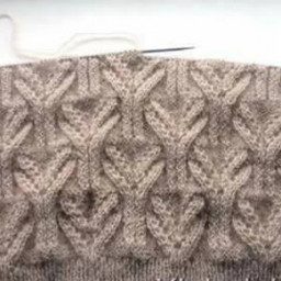 ​Красивый узор спицами в копилку мастерице