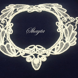 Нарядный воротник в технике румынского кружева от Shayta.