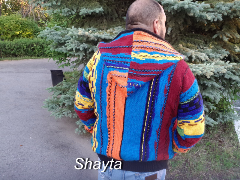 Попытка сломать стереотипы или мужская куртка Shayta на молнии.Авторская работа.