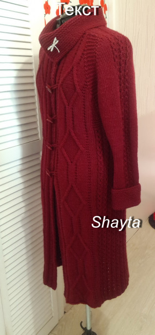 Пальто Сангрия с рукавами реглан от Shayta.Авторская работа. Пальто Сангрия с рукавами реглан от Shayta.Авторская работа.