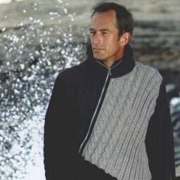 Ассиметричный мужской пуловер