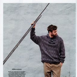 Мужской пуловер на морозные дни