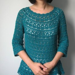 Джемпер "Павлиньи перышки"