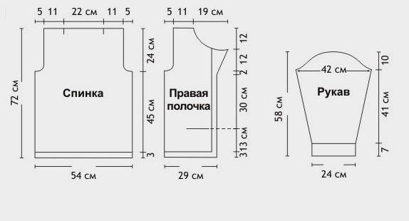 Мужской жакет спицами