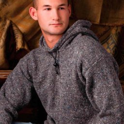 Худи спицами для мужчин