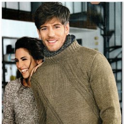 Мужской  спицами