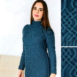 Платье аранским узором