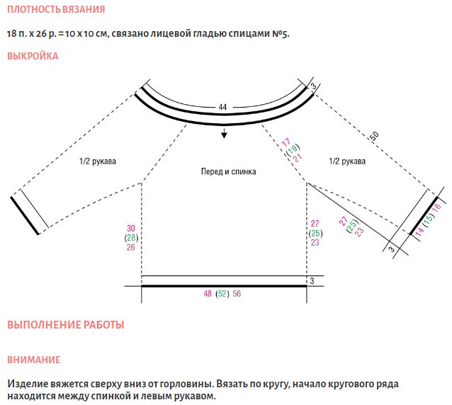 Полосатый джемпер реглан