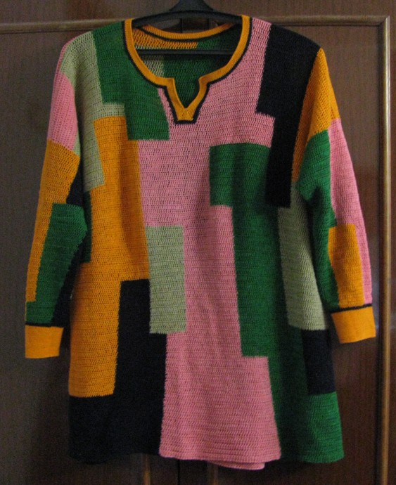 Пуловер крючком