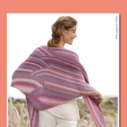 Шаль спицами.