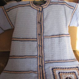 Пальто крючком.