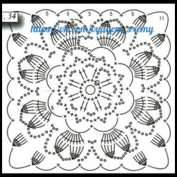 Схемы квадратных мотивов.