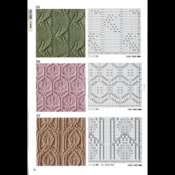 Интересные узоры спицами.