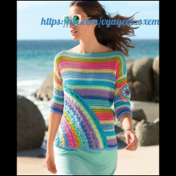 Оригинальный джемпер.