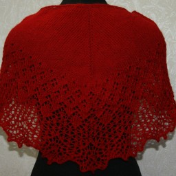 Немного шалей спицами