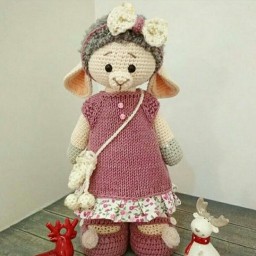 Милая овечка от  талантливой мастерицы