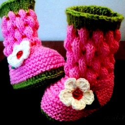 Пинетки "Ягодки" - вяжем стильный аксессуар стильному малышу