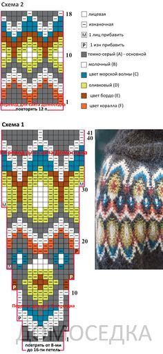 Жаккард для круглой кокетки