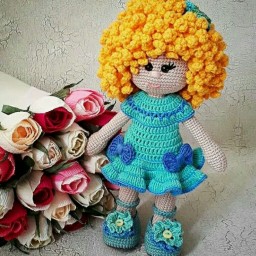 Как связать такие волосики?