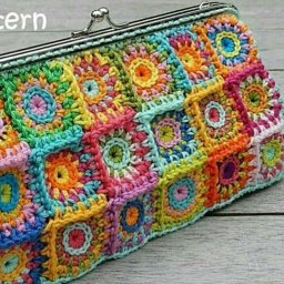 Вязаный кошелек/сумочка