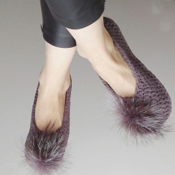 Тапули из толстой пряжи