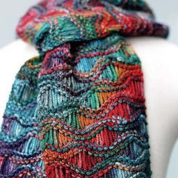 Шарфик узором "Морская пена"