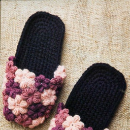 Цветочные тапочки