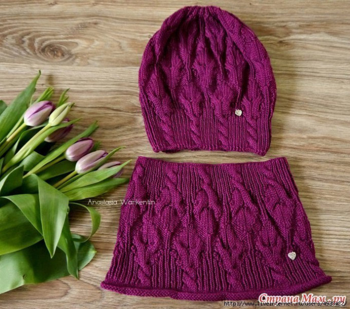 Шапка и снуд "Tulpen" Шапка и снуд "Tulpen"