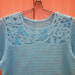 Летняя кофточка с фрагментами -Ирландия.