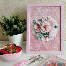 Папертоль "Цветы на кружеве"