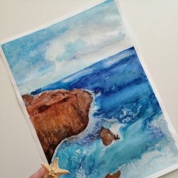 ​КОГДА СКУЧАЕШЬ ПО МОРЮ, БЕРЁШЬ И РИСУЕШЬ ЕГО