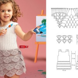 Платье для девочки крючком