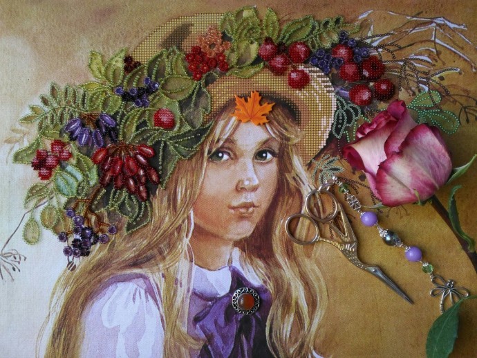 У каждой вышивки своя история...Знакомьтесь, осенняя работа, картина "Агата! У каждой вышивки своя история...Знакомьтесь, осенняя работа, картина "Агата!
