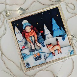 Папертоль с зимним настроением