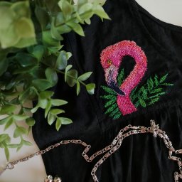 Розовый фламинго - дитя заката!