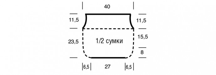 Удобная вязаная сумка