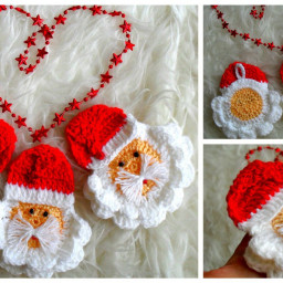 Вязаные игрушки - подвески на ёлку