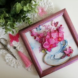 Папертоль "Розовые орхидеи"