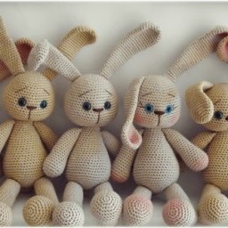 Зайка малютка крючком