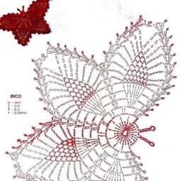 Бабочки крючком